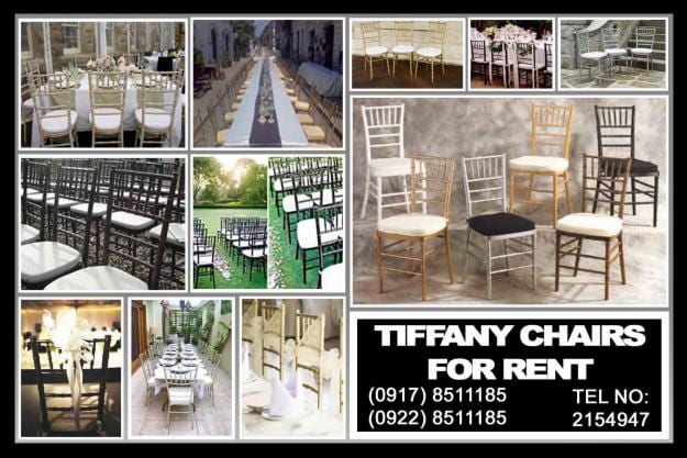 Tiffany Chairs Rent Hire Manila Philippines