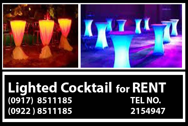 Lighted Cocktail Rent Philippines