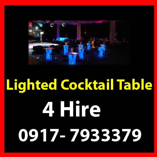 Lighted Cocktail Rent Hire Manila Philippines