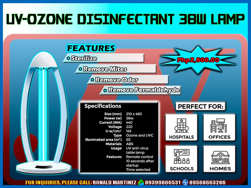 UV-OZONE DISINFECTANT 38W LAMP