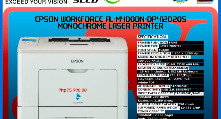 Printer EPSON WORKFORCE AL-M300DN MONOCHROME LASER