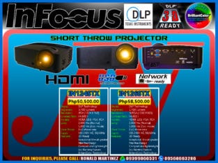 InFocus IN124STX IN126STX 3700 Lumens Short Throw