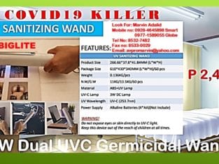 UV DISINFECTION and Germicidal LAMP BIGLITE
