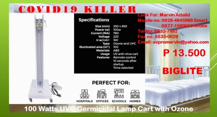 UV DISINFECTION and Germicidal LAMP BIGLITE