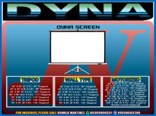 TRIPOD SCREEN, PROJECTOR SCREEN, STAND SCREEN, DYN