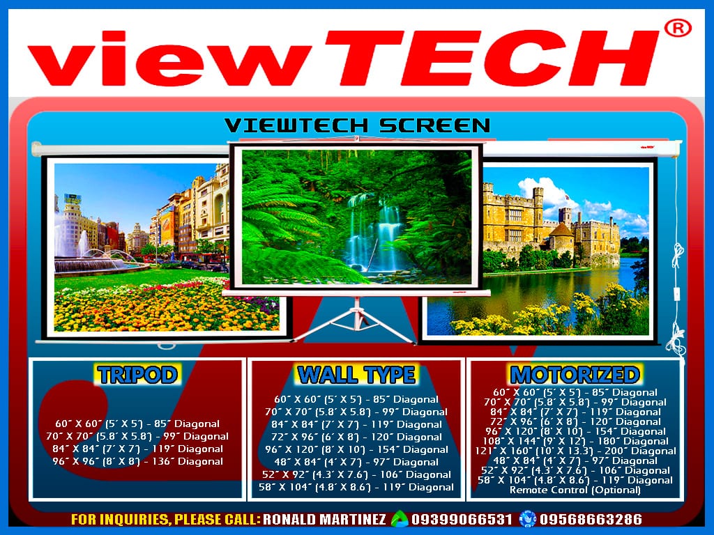 MOTORIZED SCREEN Viewtech
