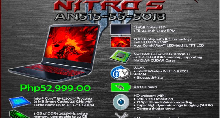 ACER PREDATOR NITRO 5 AN515-55-50J3