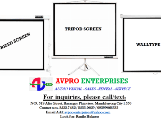 Dyna Motorized Projector ScreenTripodManual Wall P