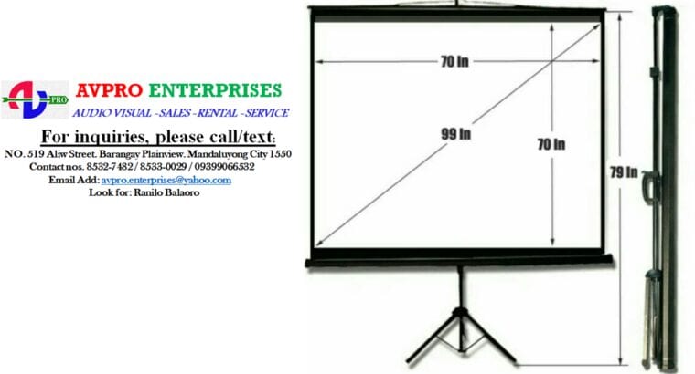 Miki Tripod Projection Screen