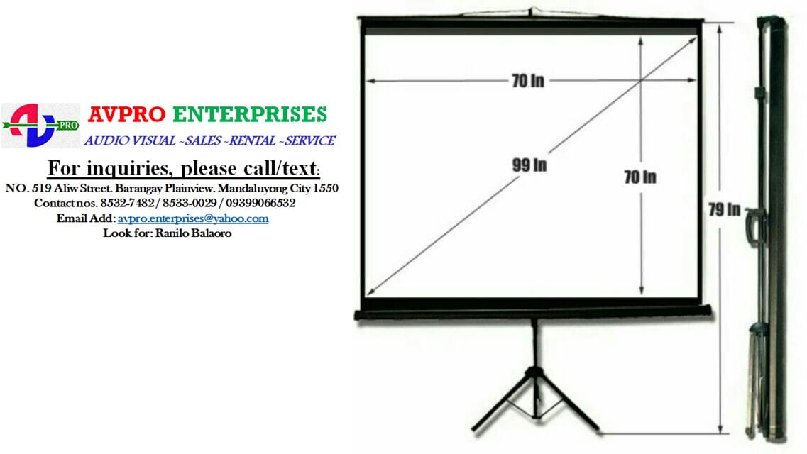 Miki Tripod Projection Screen